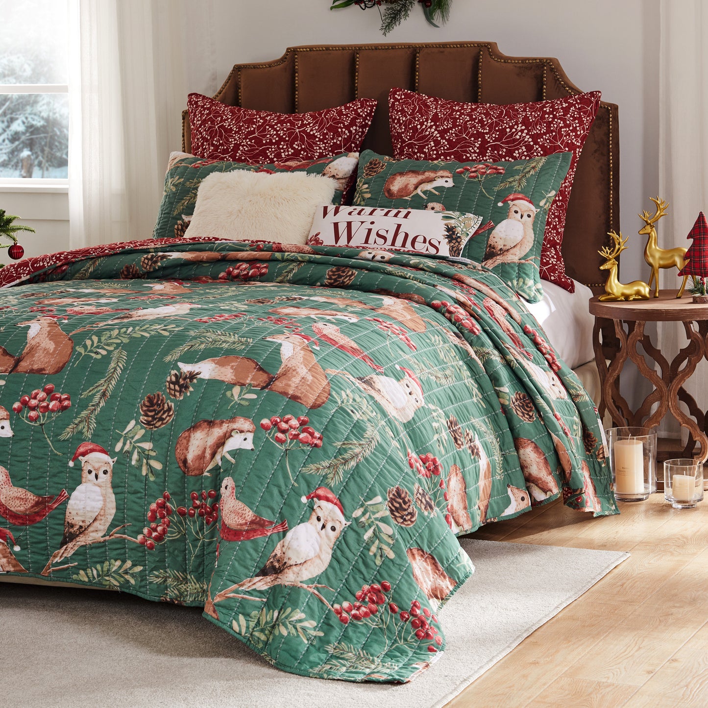 Willow Holiday 3pc Quilt Set