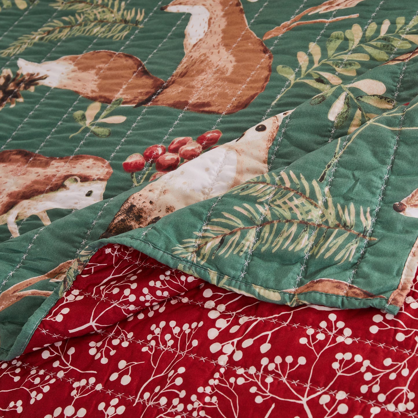 Willow Holiday 3pc Quilt Set